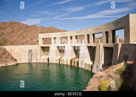 Parker Dam erstellt Lake Havasu auf dem Colorado River, zwischen Arizona und Kalifornien, USA Stockfoto