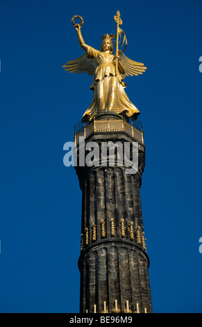 Deutschland Berliner Siegessäule von Heinrich Strack entwickelt, um den preußischen Sieg über Dänemark Gedenken Stockfoto