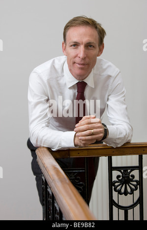 Jim Murphy, Staatssekretär für Schottland (Labour) in seinem Büro in Edinburgh Stockfoto