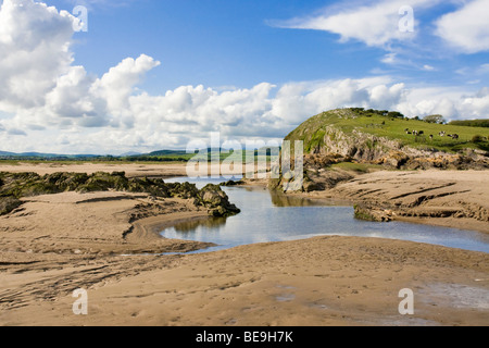 Morecambe Bay in Humphrey Head in der Nähe von Flookburgh. Stockfoto