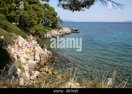 Kroatien. Insel Rab. Suha Punta. Stockfoto