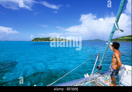 Grenadine Inseln: Jamesby Island, Tobago cays Stockfoto
