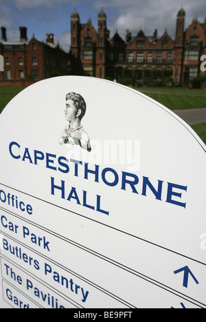 Am Siddington gelegen, Capesthorne Hall ist ein stattliches Haus jakobinischen Stil des 18. Jahrhunderts und ist ein Klasse II * denkmalgeschütztes Gebäude. Stockfoto