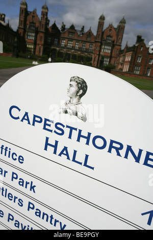 Am Siddington gelegen, Capesthorne Hall ist ein stattliches Haus jakobinischen Stil des 18. Jahrhunderts und ist ein Klasse II * denkmalgeschütztes Gebäude. Stockfoto