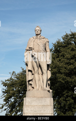 Statue König William IV, "Sailor King", auf dem Gelände des Queen es House, Greenwich, London, UK. Stockfoto