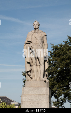 Statue König William IV, "Sailor King", auf dem Gelände des Queen es House, Greenwich, London, UK. Stockfoto