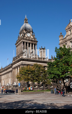 Leeds Town Hall, Leeds, West Yorkshire UK Stockfoto