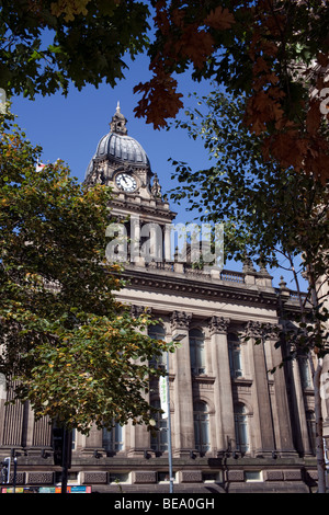 Leeds Town Hall, Leeds, West Yorkshire UK Stockfoto