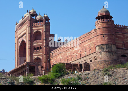 Die Freitagsmoschee oder Jama Masjid in Fatehpur Sikri Indien Stockfoto