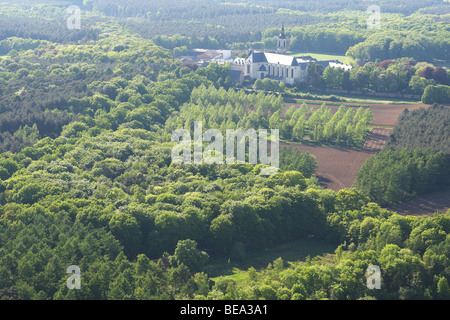 BOS Vanuit de Lucht, Belgien Mischwald aus der Luft, Belgien Stockfoto