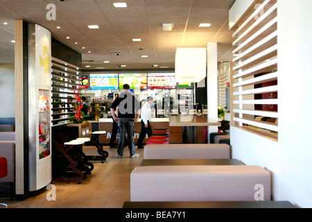 Neues Konzept der "Mc Donalds" restaurant Stockfoto