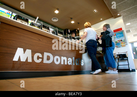 Neues Konzept der "Mc Donalds" restaurant Stockfoto