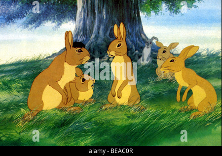 WATERSHIP DOWN 1978 Nepenthe Cartoon, basierend auf der Noverl von Richard Adams Stockfoto