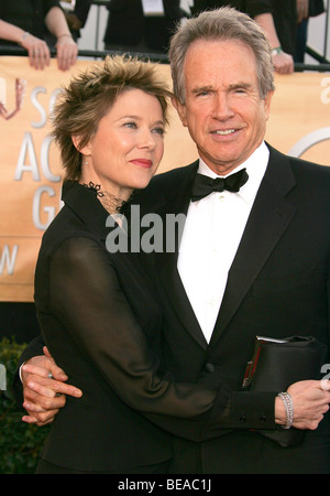 ANNETTE BENING und Warren Beatty Stockfoto