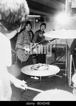 SMALL FACES - UK pop-Gruppe im Tonstudio in 1966 mit Steve Marriott und Ronnie Weg auf der rechten Seite Stockfoto