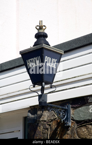 Polizei blaue Lampe in England und Wales Stockfoto