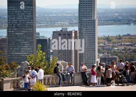 Blick vom Mont Royal Montreal Kanada Stockfoto