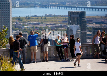 Blick vom Mont Royal Montreal Kanada Stockfoto