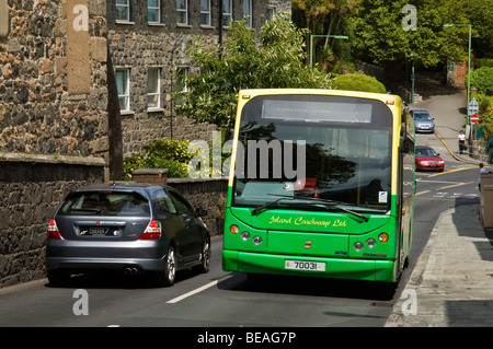 dh ST PETER PORT GUERNSEY Insel Coachway Ltd Guernsey local Busfahren Stockfoto