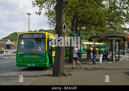 dh ST PETER PORT GUERNSEY Insel Coachway Ltd Ortsbus terminal St Peter Port Guernsey Stockfoto