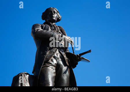 Gainsborough Statue Sudbury Suffolk England Stockfoto