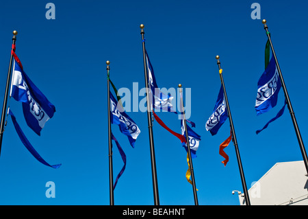 Pier 39 Geschäfte am Fishermans Wharf, San Francisco, Kalifornien. Stockfoto