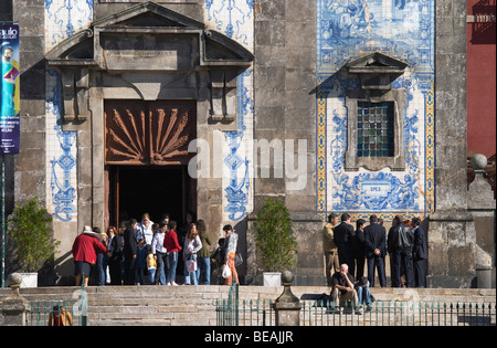 Azulejos Igreja de Santo Ildefonso Kirche Porto portugal Stockfoto