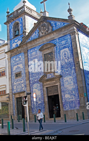 Azulejos Capela Das Almas de Santa Catarina Porto Portugal Stockfoto