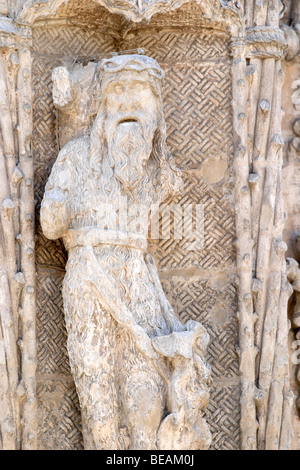 Iglesia de San Pablo Kirche Seiteneingang Ornamente Valladolid Spanien Kastilien und leon Stockfoto