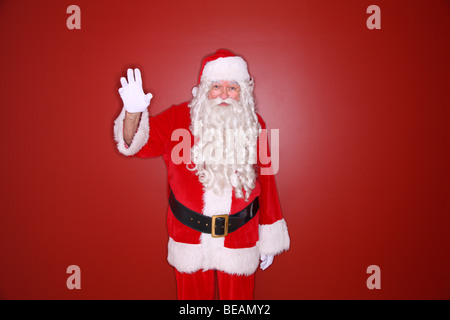 Santa Claus winken Stockfoto