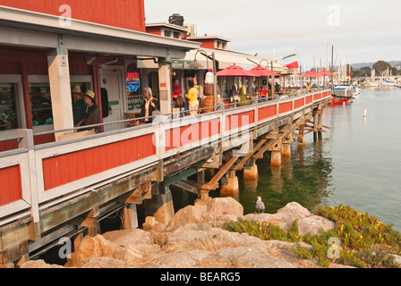 Die alten Fishermans Wharf in Monterey Bay, Kalifornien Stockfoto