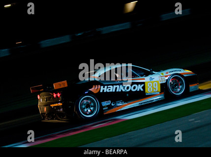 Die Le Mann Serie 1000km der Algarve stattfindet, in der Nacht im Autódromo Internacional do Algarve, in der Nähe von Portimão Stockfoto