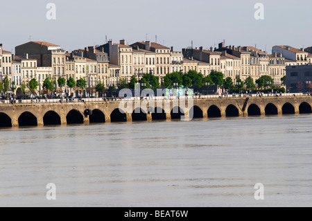 Quai des Chartrons Bordeaux Frankreich Stockfoto