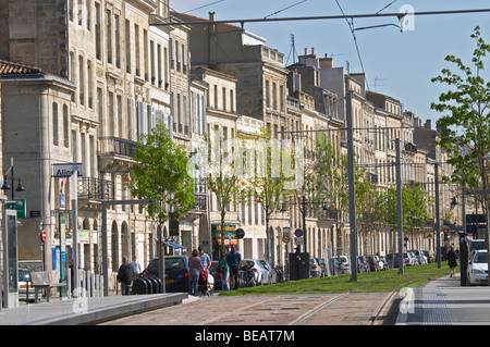 Quai des Chartrons Bordeaux Frankreich Stockfoto