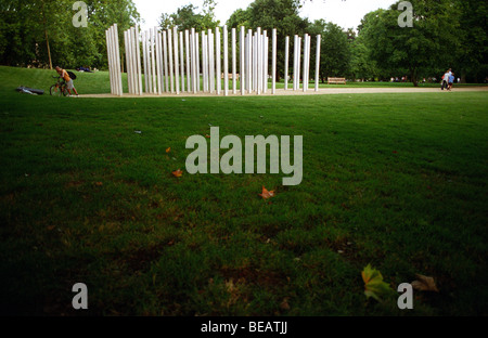 Die Gedenkstätte im Hyde Park, greift central London für die Opfer der Terroranschläge am 7. Juli 2005. Stockfoto