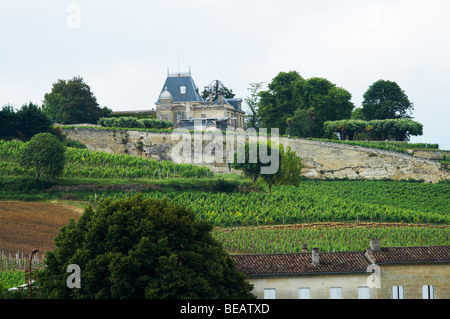 Château Ausone Saint Emilion Bordeaux Frankreich Stockfoto