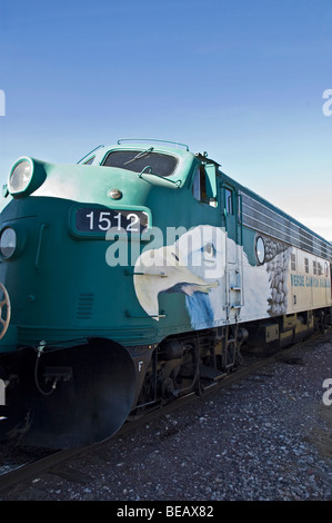 Die Lokomotive der Verde Canyon Railroad, Clarkdale, Arizona, USA Stockfoto