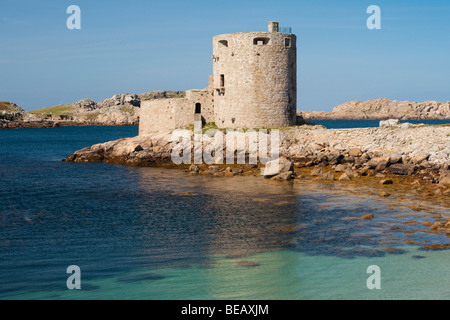 Cromwells Burg, Tresco, Isles of Scilly Stockfoto