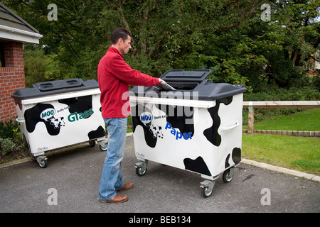 Chorley Rat verweigern Sammelbehälter Stockfoto