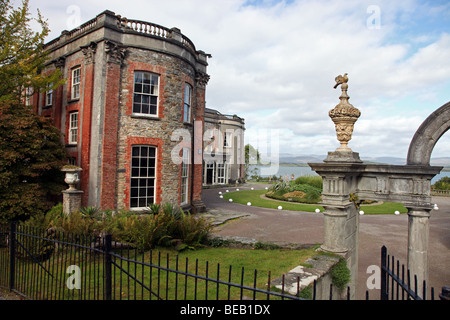 Bantry House, irische Herrenhaus mit Blick auf Bantry Bay, West Cork Stockfoto