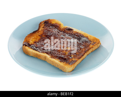 Marmite auf Toast Stockfoto