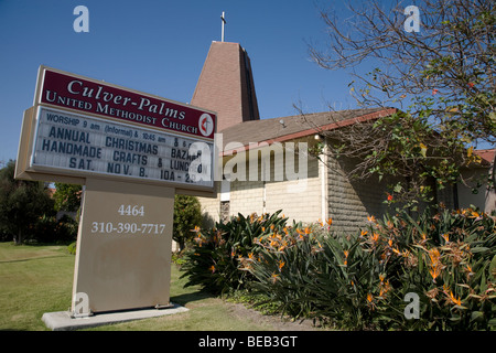 Evangelisch-methodistische Kirche Culver City Los Angeles Kalifornien Stockfoto