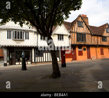 Tudor Gebäude, Silent Street, Ipswich, Suffolk, England Stockfoto