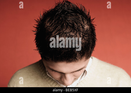 Nahaufnahme eines jungen Mannes Stockfoto
