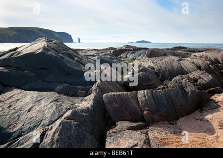 Angeblich der schönste Strand in der Britain Sandwood Bay in Sutherland, an der äußersten Nordwestküste des Festlands Schottland, UK Stockfoto