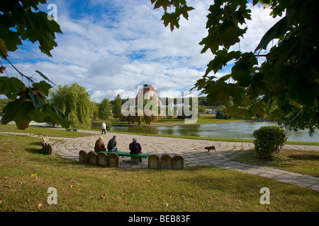 Eine Szene in Minsk, der Hauptstadt von Belarus Stockfoto