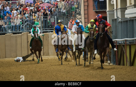 Pferderennen Palio Di Asti Piemont Italien-festival Stockfoto