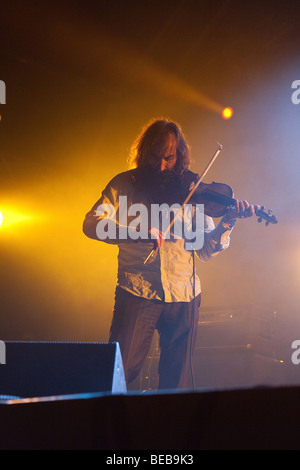 Schmutzig, drei spielen auf dem Greenman Festival 2009, Glanusk Park in der Nähe von Crickhowell Wales Stockfoto