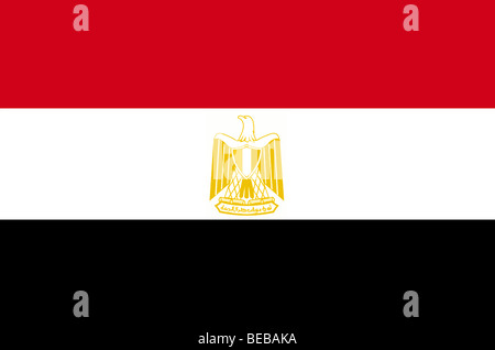 Flagge von Ägypten Stockfoto