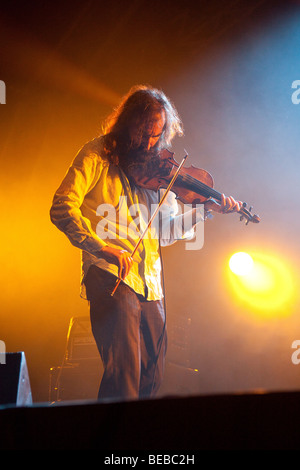 Schmutzig, drei spielen auf dem Greenman Festival 2009, Glanusk Park in der Nähe von Crickhowell Wales Stockfoto